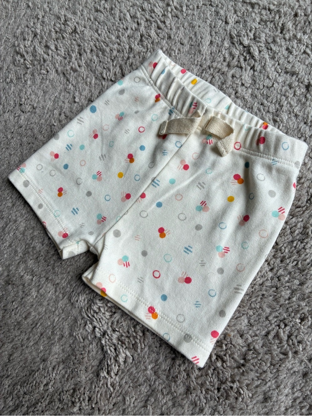 Pehr for Indigobaby Cream Baby Shorts with Multicolor Dot Print